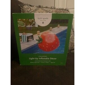 Kate Spade New York Target Strawberry Light Up Inflatable Indoor Outdoor 50x40in